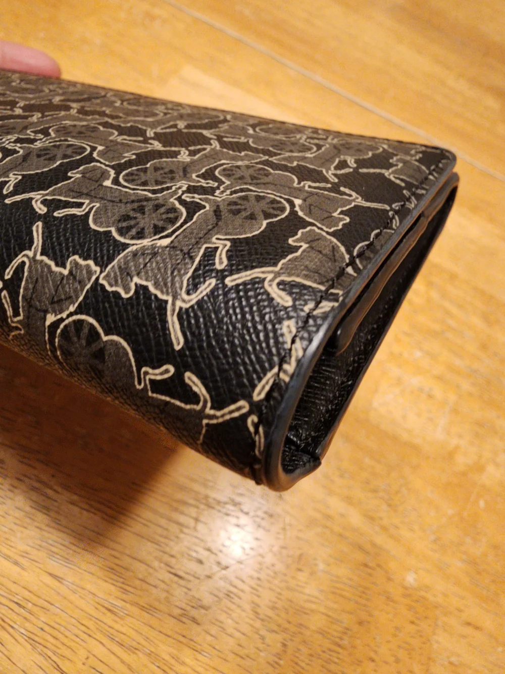 Vintage Celine Sulky Logogram Carriage Long Wallet